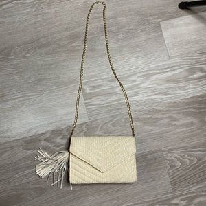 SOLD- Francescas Cream Clutch